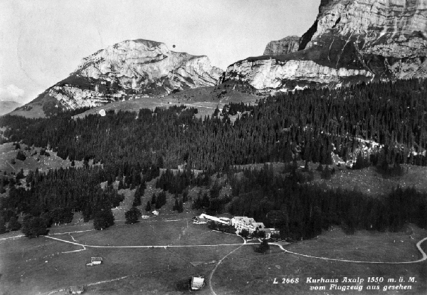 Luftaufnahme der Axalp von 1911